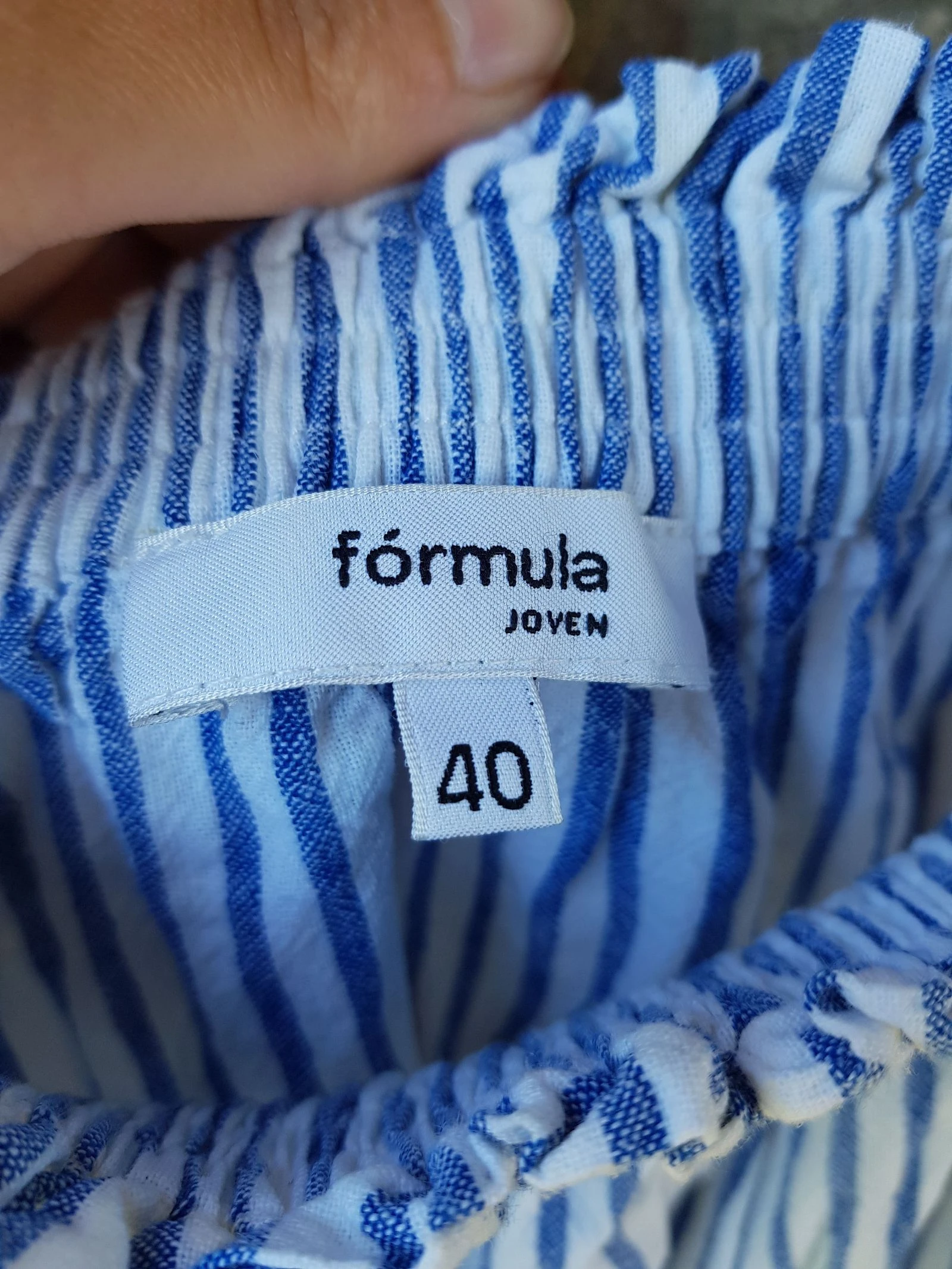 Vestido curto de verão listrado tamanho 40 – photo 3
